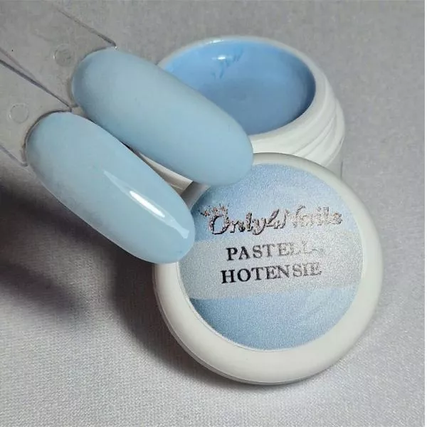 Farbgel Pastell Hotensie Gelnails Muster